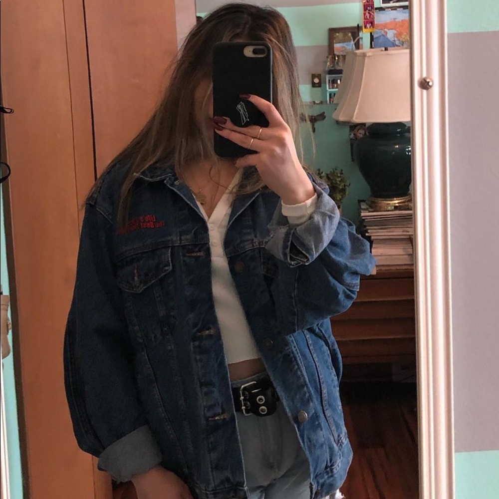 Vintage NASCAR denim jacket